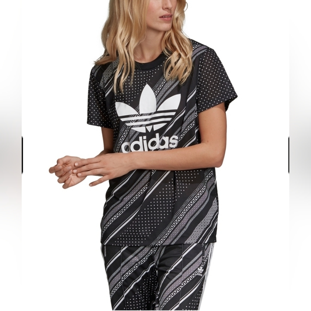 Adidas Originals 2Pc Set (Tee+TrackPants) AOP Bandana Print Sz M